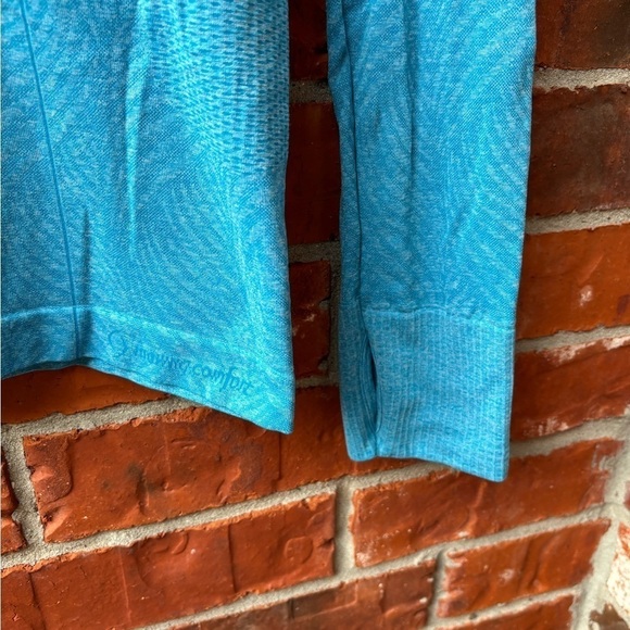 Moving Comfort Womens Large Blue Quarter Zip Long Sleeve Pullover Active Top - Picture 3 of 9